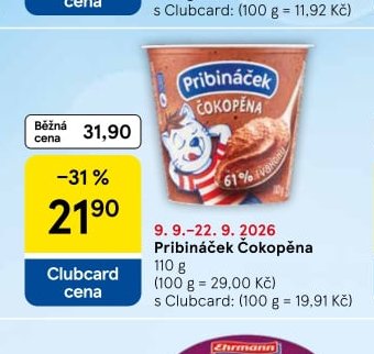 Pribináček Čokopěna