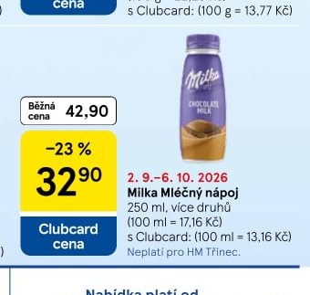 Milka Mléčný nápoj