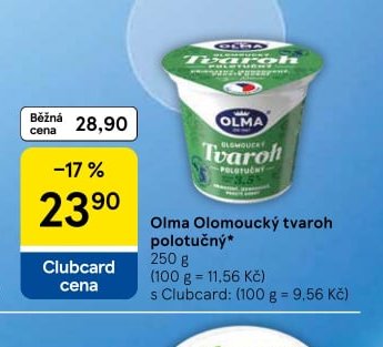 Olma Olomoucký tvaroh polotučný 250 g