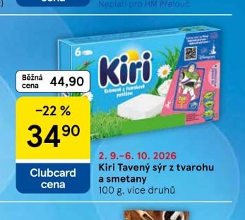 Kiri tavený sýr z tvarohu a smetany 100 g