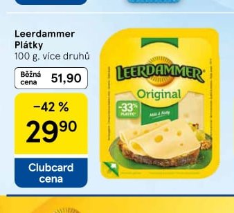 Leerdammer Plátky 100 g