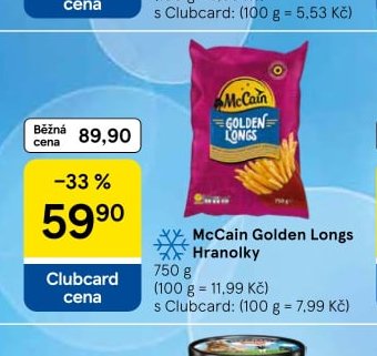 McCain Golden Longs Hranolky