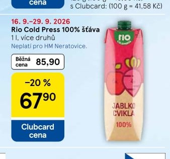 Rio Cold Press 100% šťáva