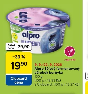 Alpro Sójový fermentovaný výrobek borůvka 150 g