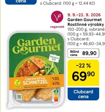 Garden Gourmet Rostlinné výrobky 150-200 g
