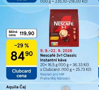 Nescafé 3v1 Classic Instantní káva