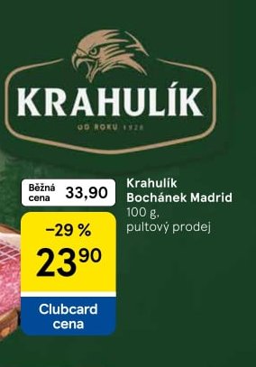 Krahulík Bochánek Madrid 100 g, pultový prodej