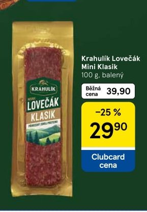 Krahulík Lovečák Mini Klasik 100 g, balený