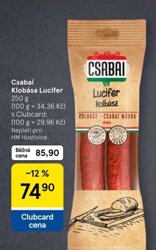 Csabai Klobása Lucifer 250 g
