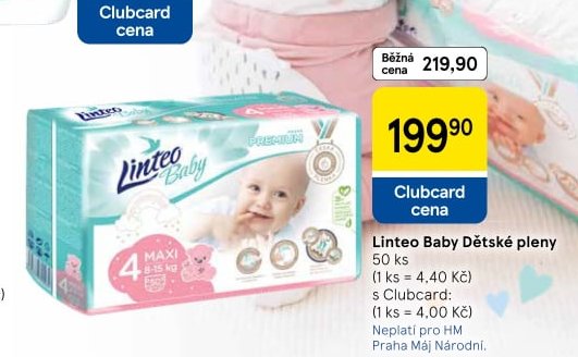 Linteo Baby Dětské pleny 50 ks