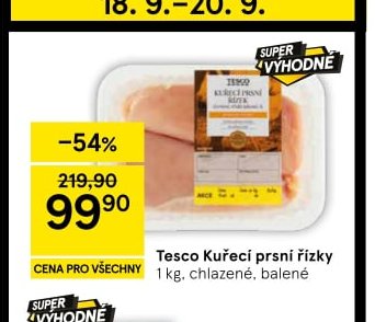 Tesco Kuřecí prsní řízky