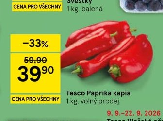 Tesco Paprika kapia