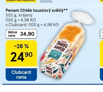 Penam Chléb toustový světlý
