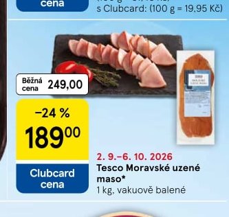 Tesco Moravské uzené maso 1 kg