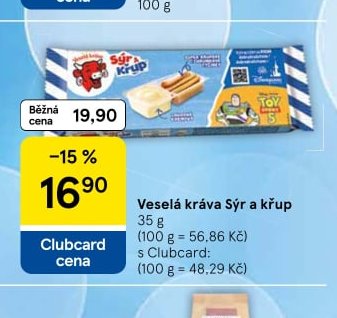 Veselá kráva Sýr a křup 35 g
