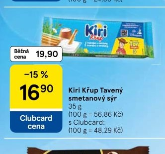 Kiri Křup Tavený smetanový sýr 35 g