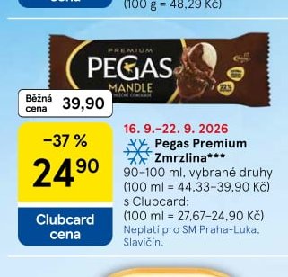 Pegas Premium Zmrzlina 90-100 ml