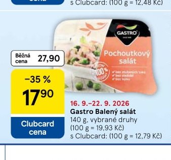 Gastro Balený salát