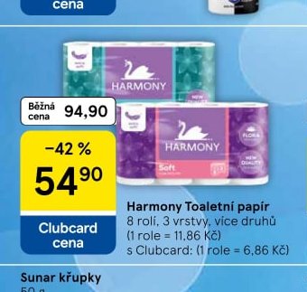 Harmony Toaletní papír 8 rolí
