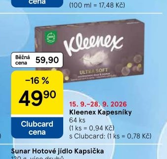 Kleenex Kapesníky 64 ks