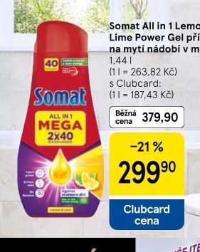 Somat All in 1 Lemon & Lime Power Gel