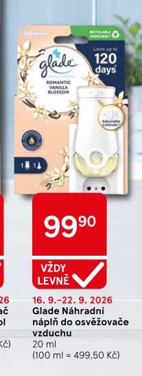 Glade Náhradní náplň do osvěžovače vzduchu