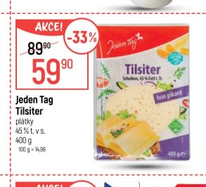 Jeden Tag Tilsiter plátky