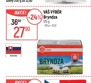 VÁŠ VÝBĚR Bryndza
