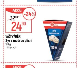 VÁŠ VÝBĚR Sýr s modrou plísní