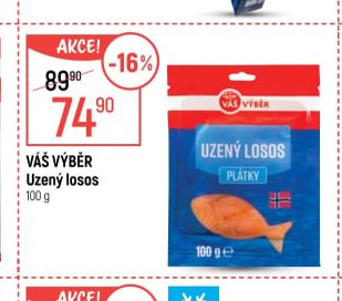 VÁŠ VÝBĚR Uzený losos