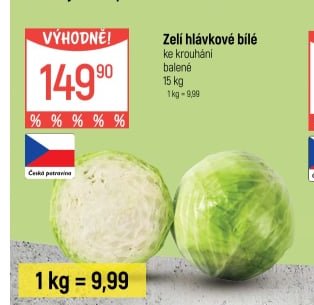 Zelí hlávkové bílé - Globus aktualniletaky.eu