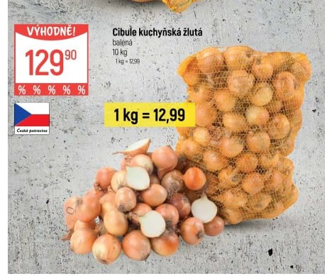 Cibule kuchyňská žlutá - Globus aktualniletaky.eu