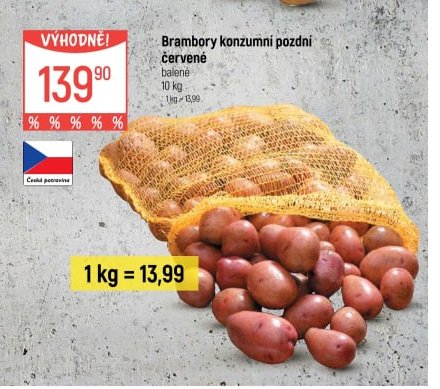 Brambory konzumní pozdní červené - Globus aktualniletaky.eu