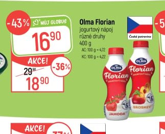 Olma Florian jogurtový nápoj - Globus aktualniletaky.eu