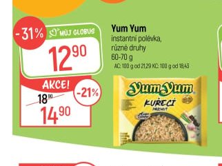 Yum Yum instantní polévka - Globus aktualniletaky.eu