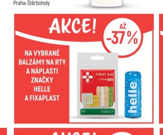 Helle a Fixaplast balzámy na rty a náplasti - Globus aktualniletaky.eu