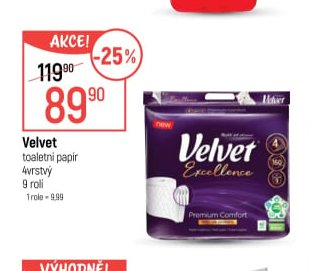 Velvet toaletní papír