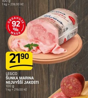 LE&CO ŠUNKA MARINA NEJVYŠŠÍ JAKOSTI