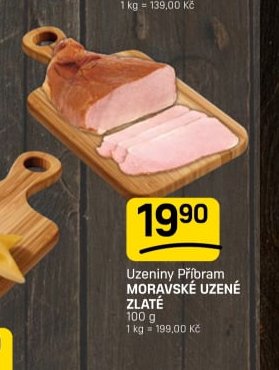 Uzeniny Příbram MORAVSKÉ UZENÉ ZLATÉ