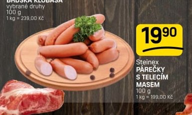 Steinex PÁREČKY S TELECÍM MASEM