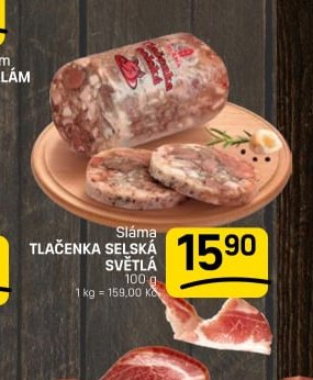 Sláma TLAČENKA SELSKÁ SVĚTLÁ