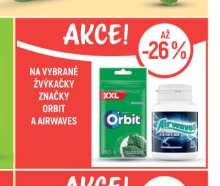Žvýkačky Orbit a Airwaves