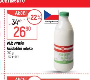 Váš Výběr Acidofilní mléko
