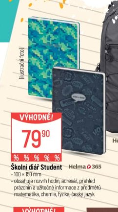 Školní diář Student Helma 365 - Globus aktualniletaky.eu