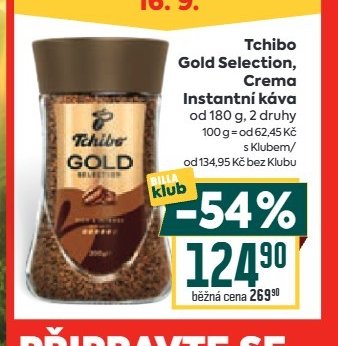 Tchibo Gold Selection, Crema Instantní káva