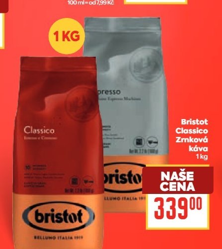 Bristot Classico Zrnková káva