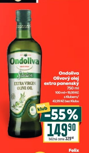 Ondoliva Olivový olej extra panenský