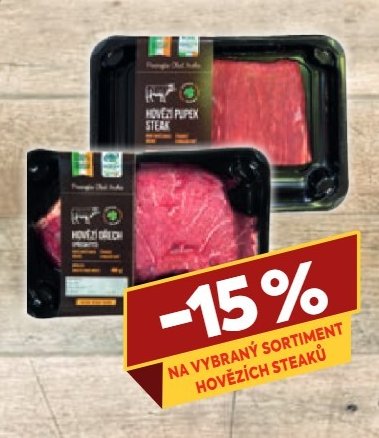 Na vybraný sortiment hovězích steaků