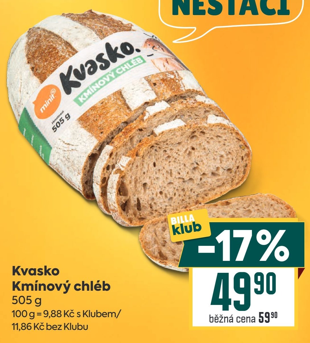 Kvasko Kmínový chléb 505 g
