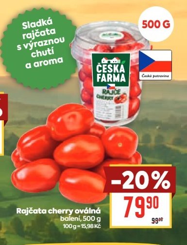 Rajčata cherry oválná - BILLA aktualniletaky.eu